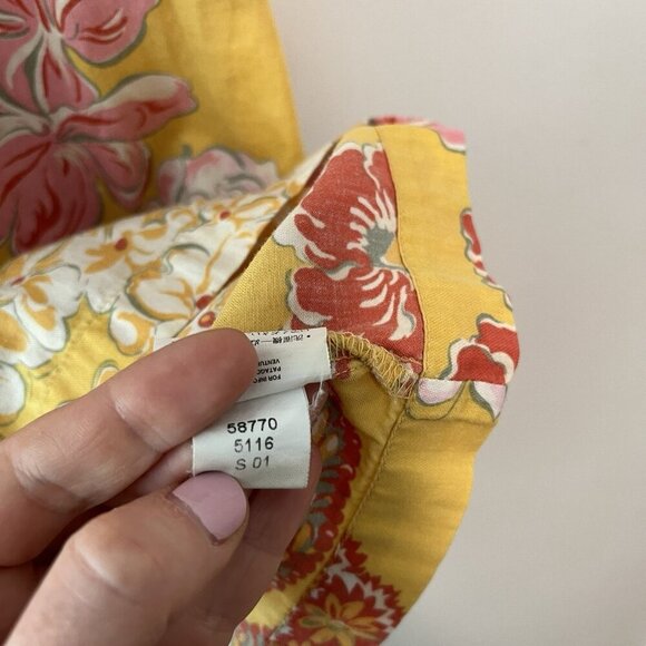 Pataloha Patagonia Vintage 2001 Yellow Floral Tank Dress Size 10 - Picture 3 of 6